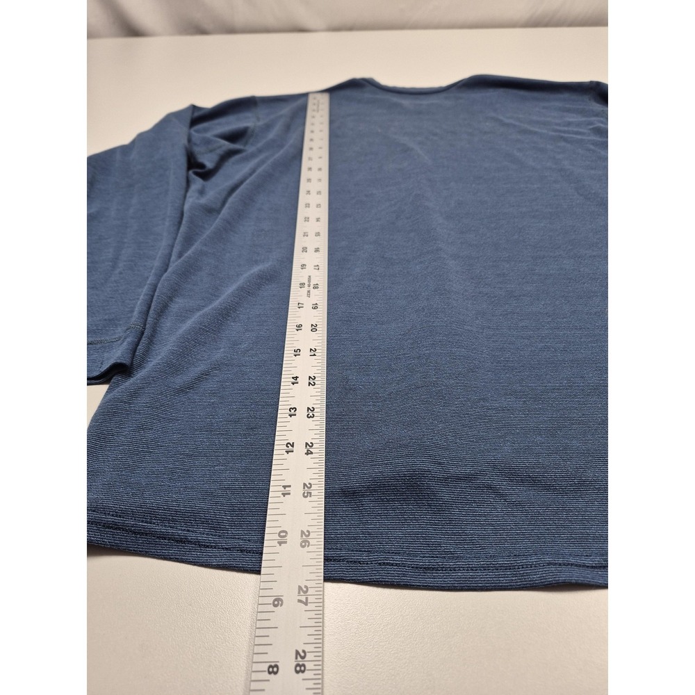 Patagonia Capilene Shirt Mens Large Blue Long Sleeve Thermal Base Layer USA - Picture 8 of 12